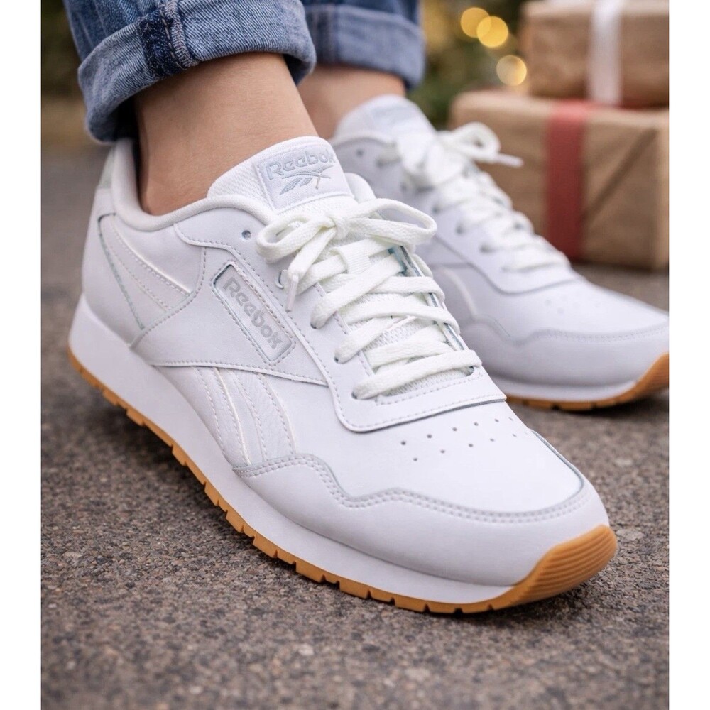 Size 6.5 - Reebok Glide Cloud White Gum W EUC